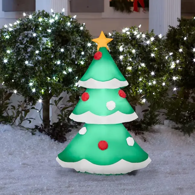 3.5' Airblown® Christmas Tree With Snowy Layers Inflatable 1