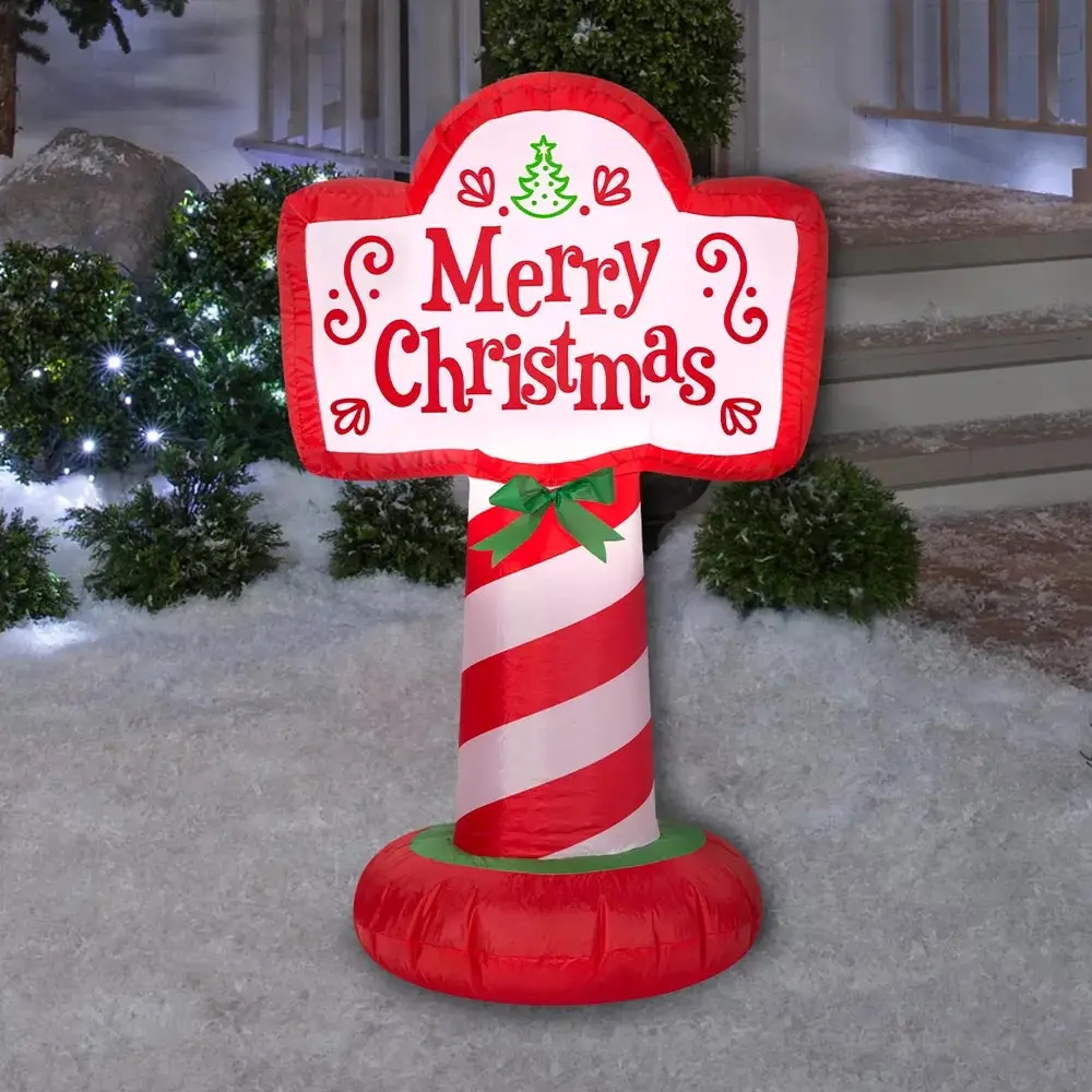3.5' Airblown® Merry Christmas Inflatable Sign 1