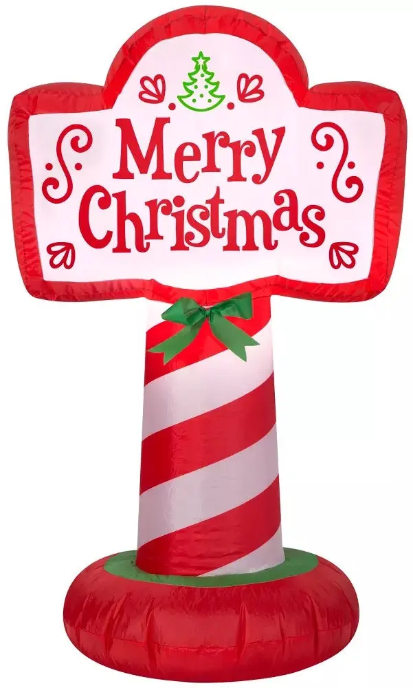 3.5' Airblown® Merry Christmas Inflatable Sign 2