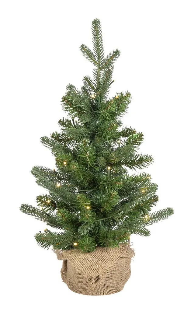 2' Monaco Fir Potted Artificial Tree With Dual Led Lights 1