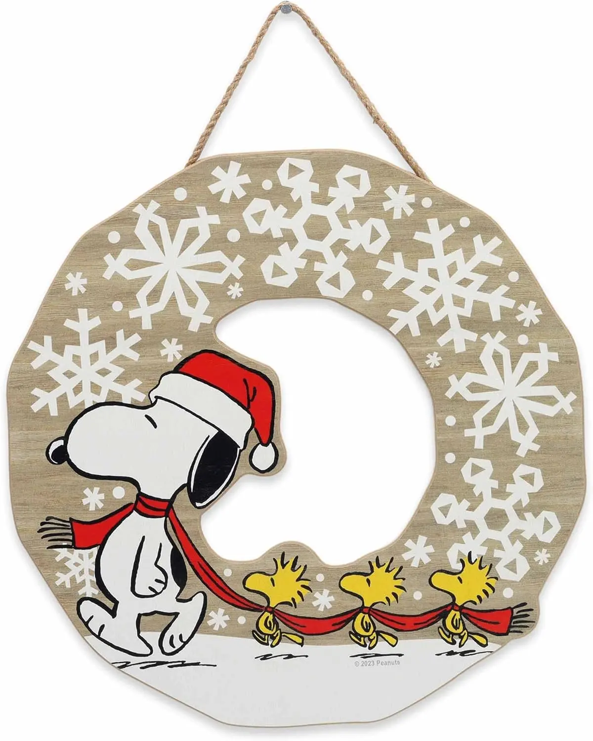 Peanuts® Snoopy Snowflake Wreath Hanging Decoration 1