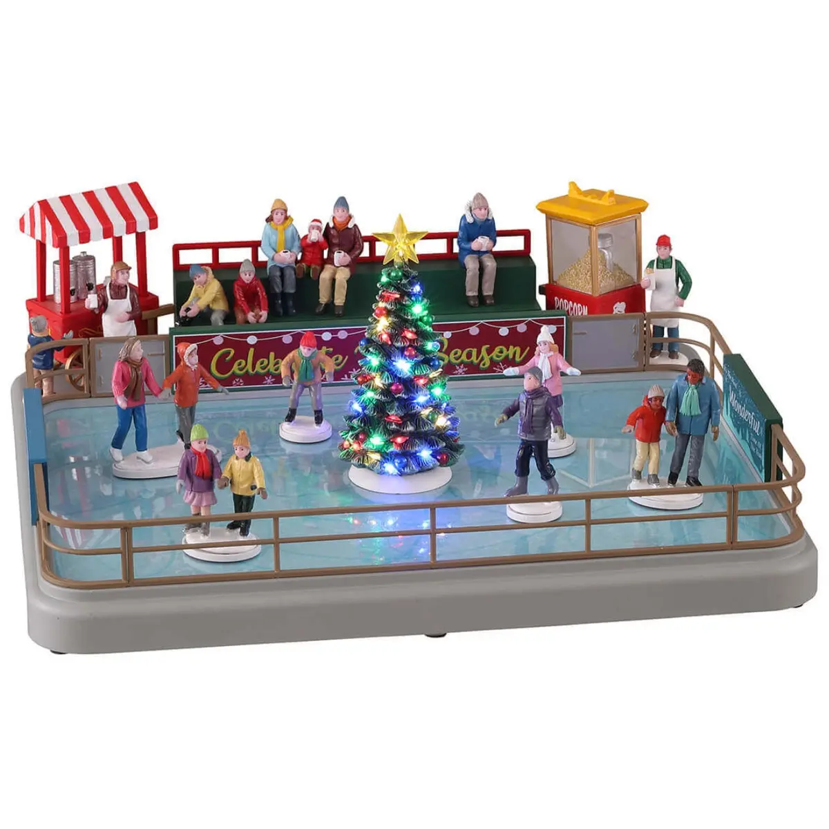 Lemax Vail Village Sights & Sounds: Outdoor Skating Rink #14871 1