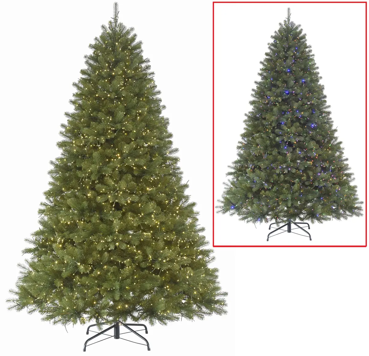 Douglas Fir Dual Color Galaxy Led Pre-Lit Powerconnect™ Artificial Christmas Tree 1