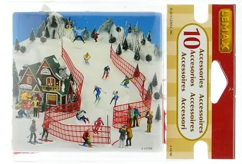 Lemax Vail Village Accessory: Ski Racing Net, Set Of 10 #44788 2