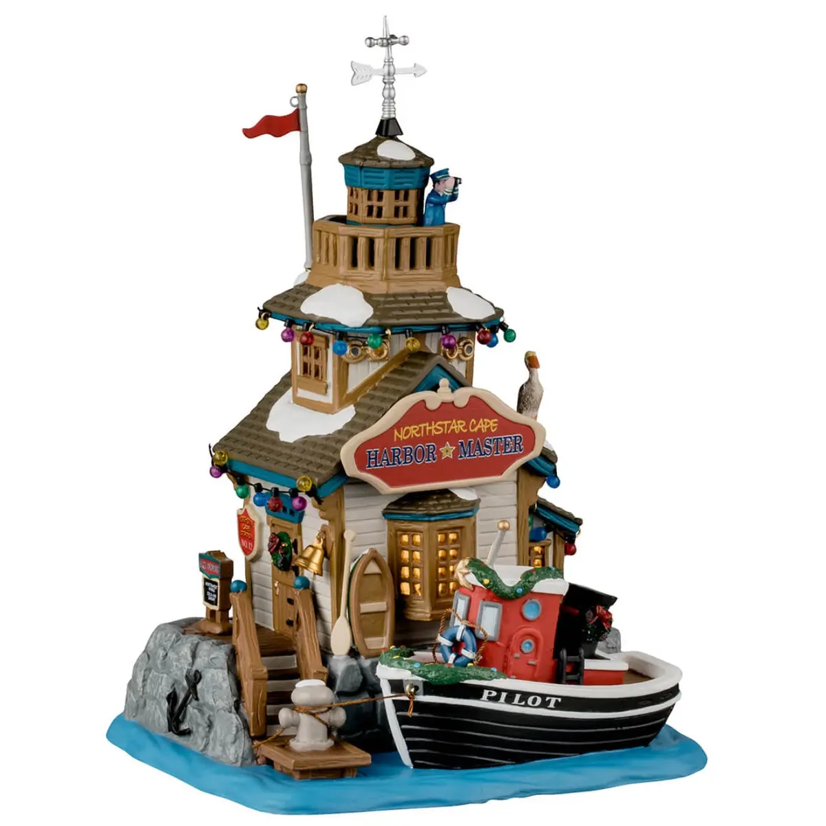 Lemax Plymouth Corners Lighted Building: Northstar Cape Harbor Master House #45236 1