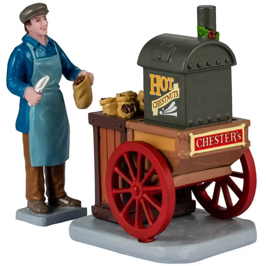 Lemax Caddington Village Figurine: Chester's Hot Chestnuts #42328 1