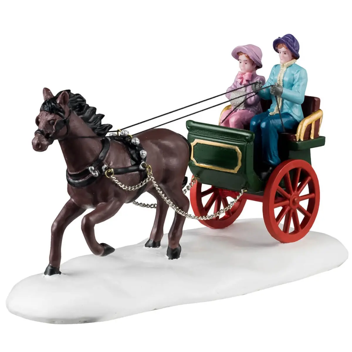 Lemax Caddington Village Table Accent: Winter Carriage Ride #43711 1