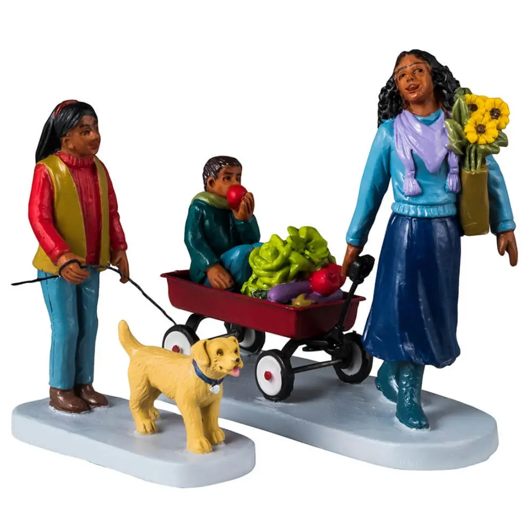 Lemax Harvest Crossing Figurines: Farmer's Market Saturday, Set Of 2 #42335 1