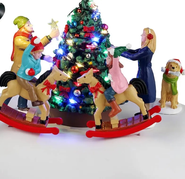 Lemax Caddington Village Table Accent: Rockin' Around The Christmas Tree #44321 2