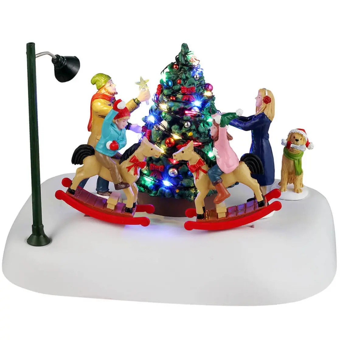Lemax Caddington Village Table Accent: Rockin' Around The Christmas Tree #44321 1
