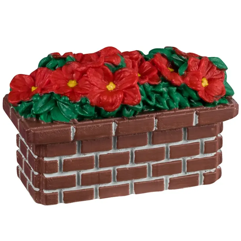 Lemax General Collectibles Village Accessory: Poinsettia Planter #44336 1