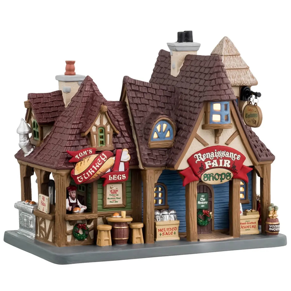 Lemax Caddington Village Lighted Building: Renaissance Fair Shops #45260 1