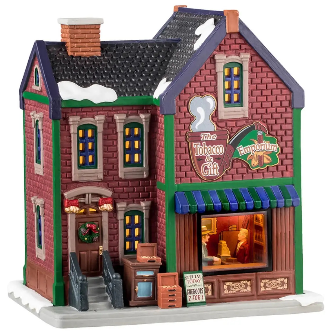 Lemax Caddington Village Lighted Building: The Tobacco & Gift Emporium #45256 1