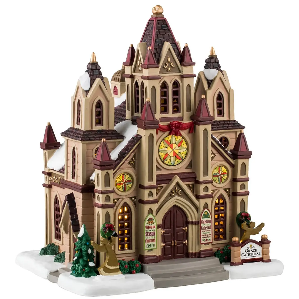 Lemax Caddington Village Lighted Building: Grace Cathedral #45255 1