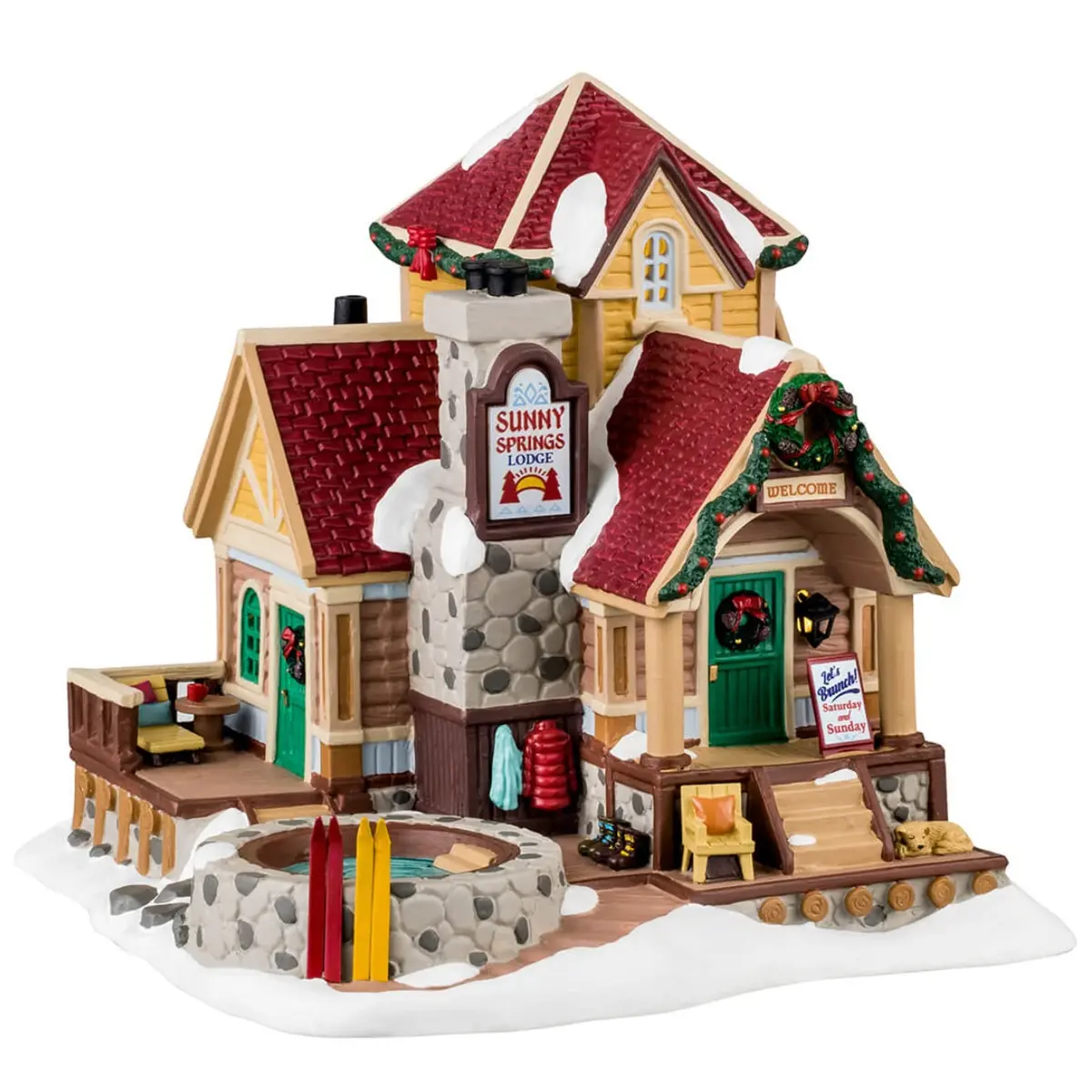 Lemax Vail Village Lighted Building: Sunny Springs Lodge #45229 1