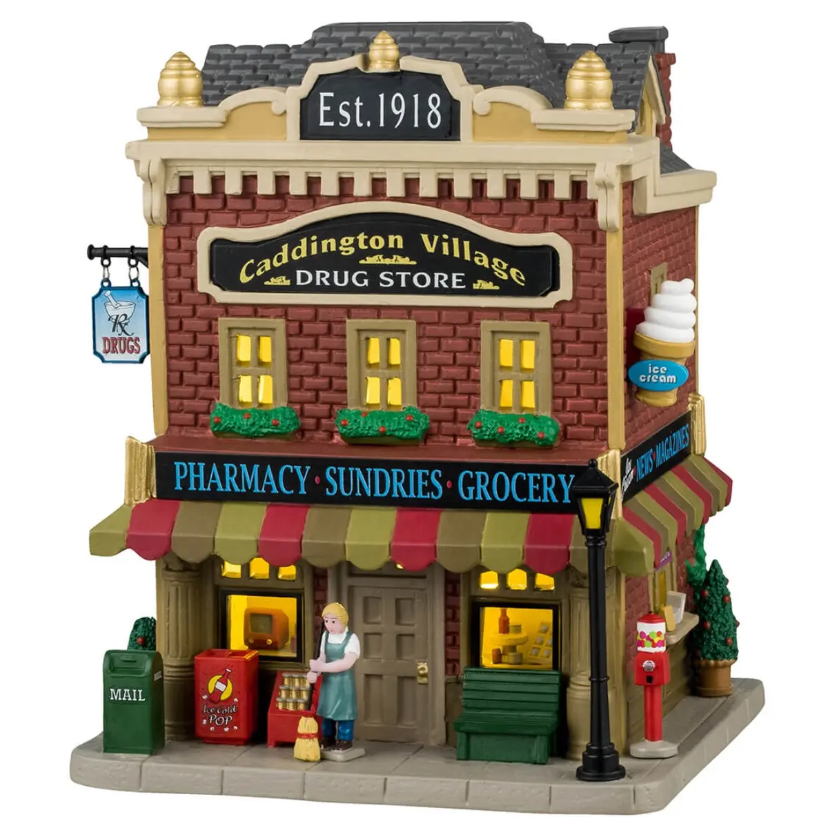 Lemax Caddington Village Lighted Building: Caddington Village Drug Store #45272 1