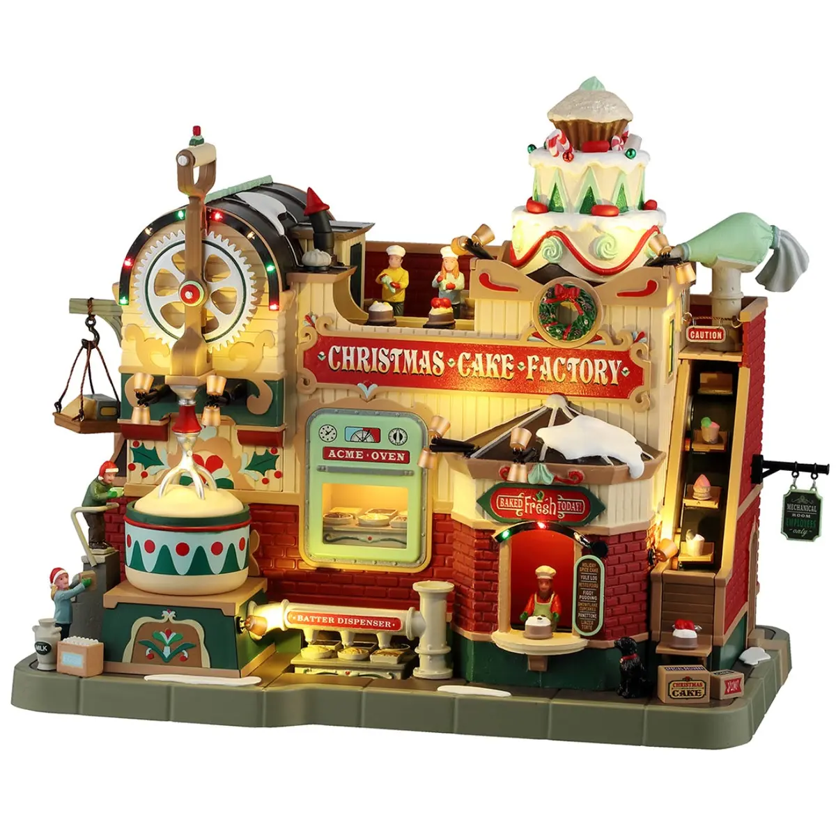 Lemax Caddington Village Sights & Sounds: Christmas Cake Factory #45268 1