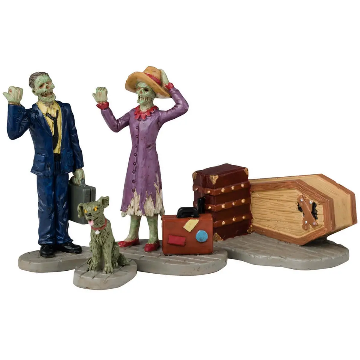 Lemax Spooky Town Going Our Way?, Set Of 4 #42302 1