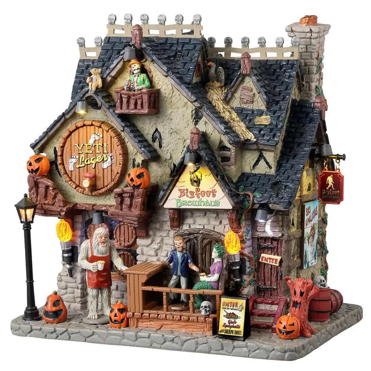 Lemax Spooky Town Bigfoot Brewhaus #35006 1