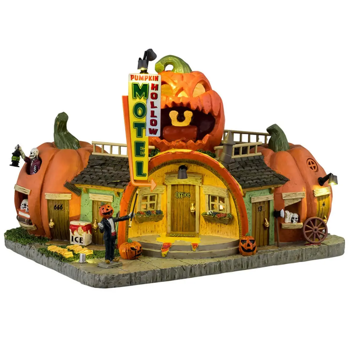Lemax Spooky Town Pumpkin Hollow Motel #45206 1