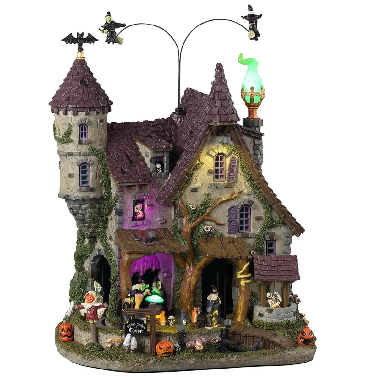 Lemax Spooky Town Wicked Garden Coven #35017 1