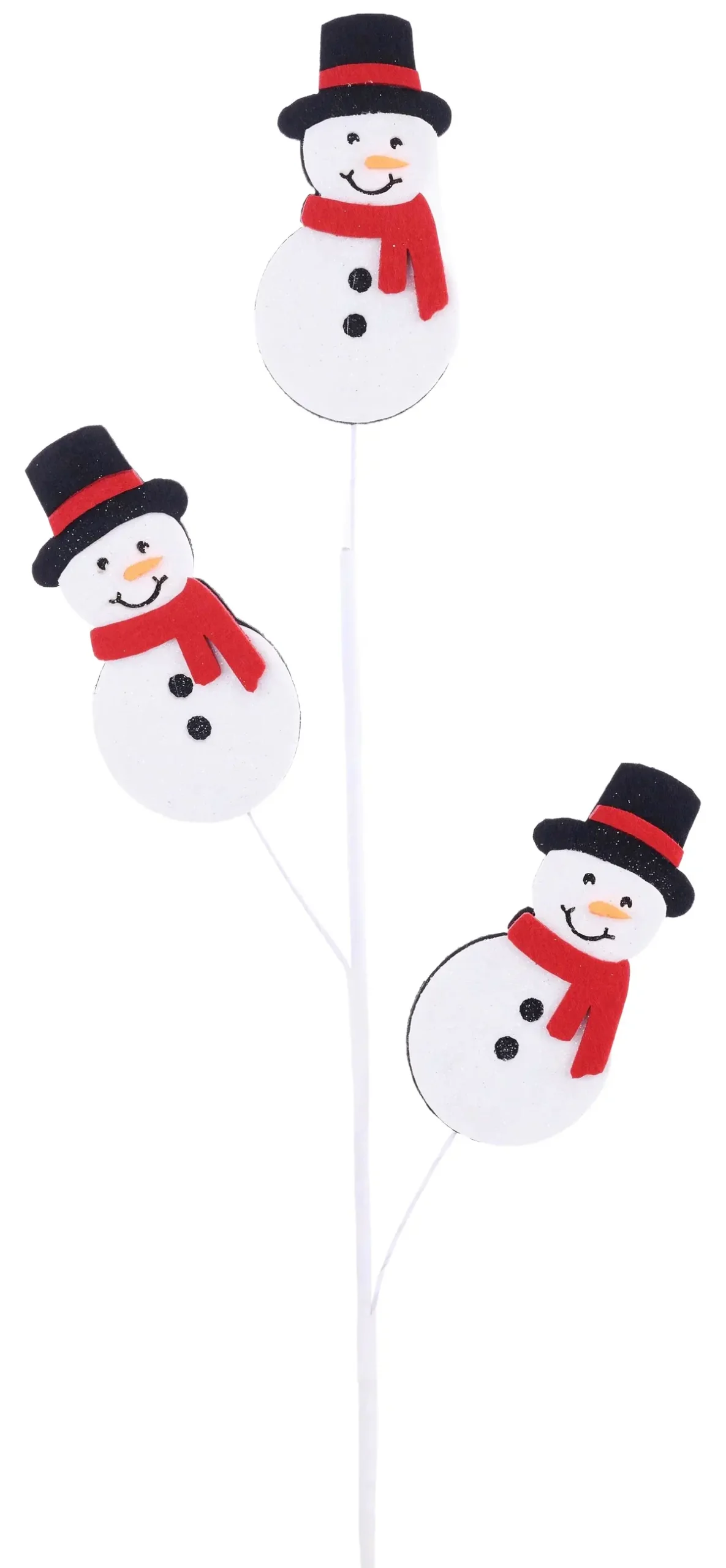 30" Glitter Felt Snowman Spray 1