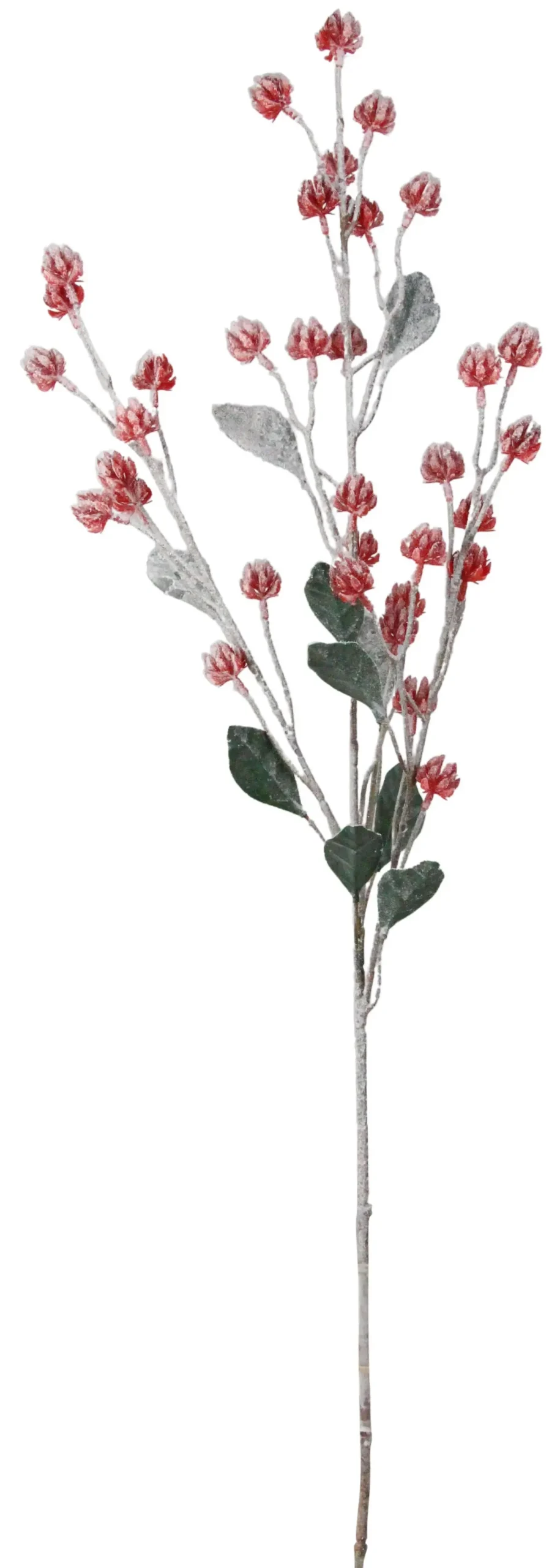 31" Snow-Covered Red Seed Cluster Spray 1