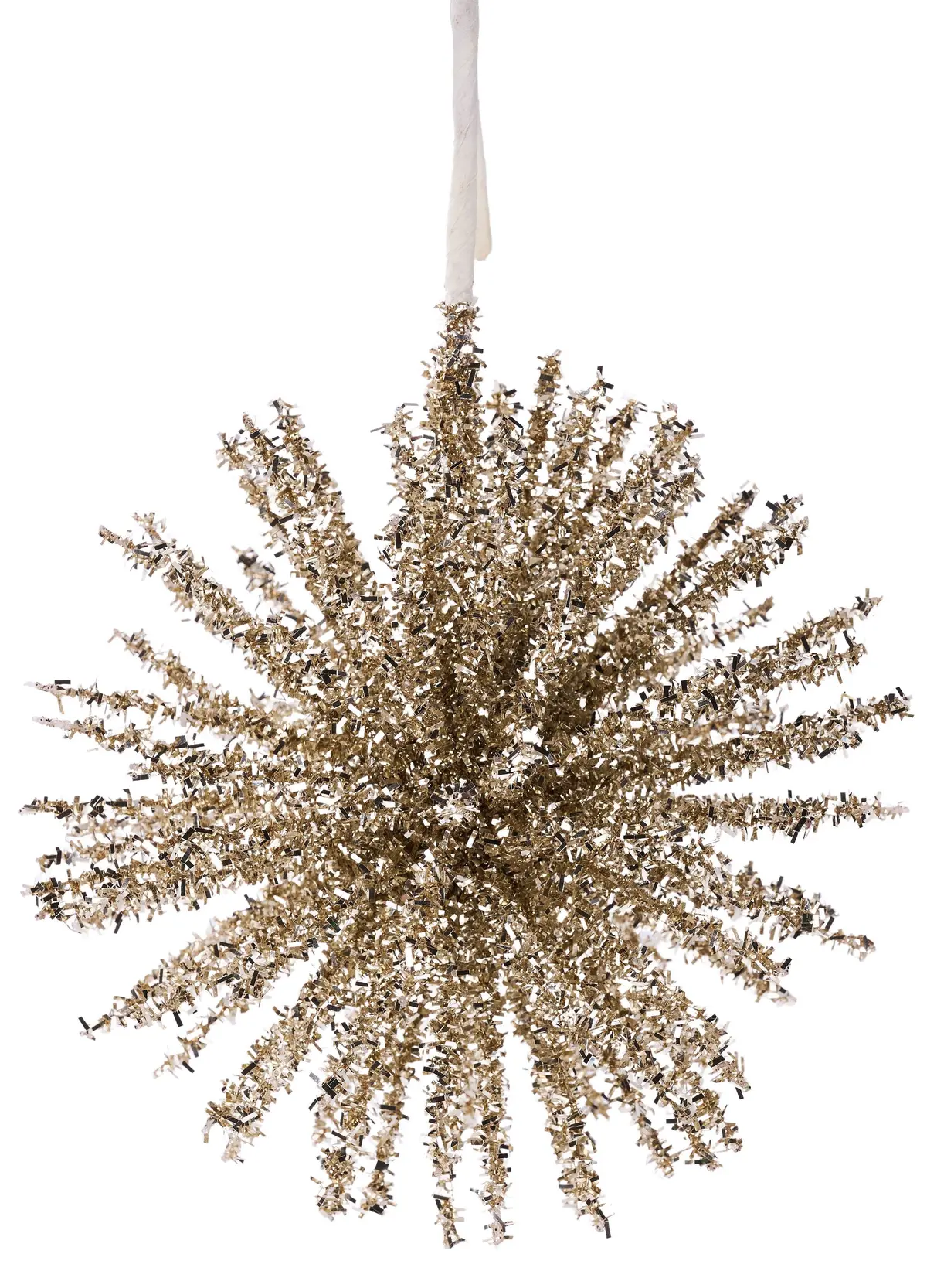 6" Champagne Starburst Ornament 1