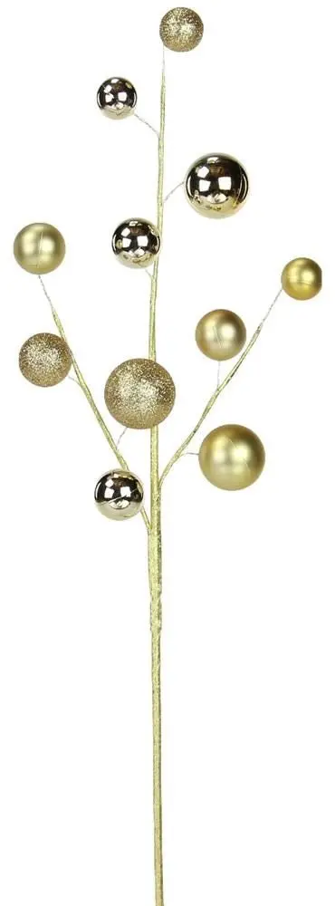 24" Mixed Light Gold Vacuum Plated Ball Pick 1