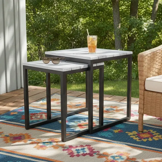 Clayton Slat Nesting End Tables 1