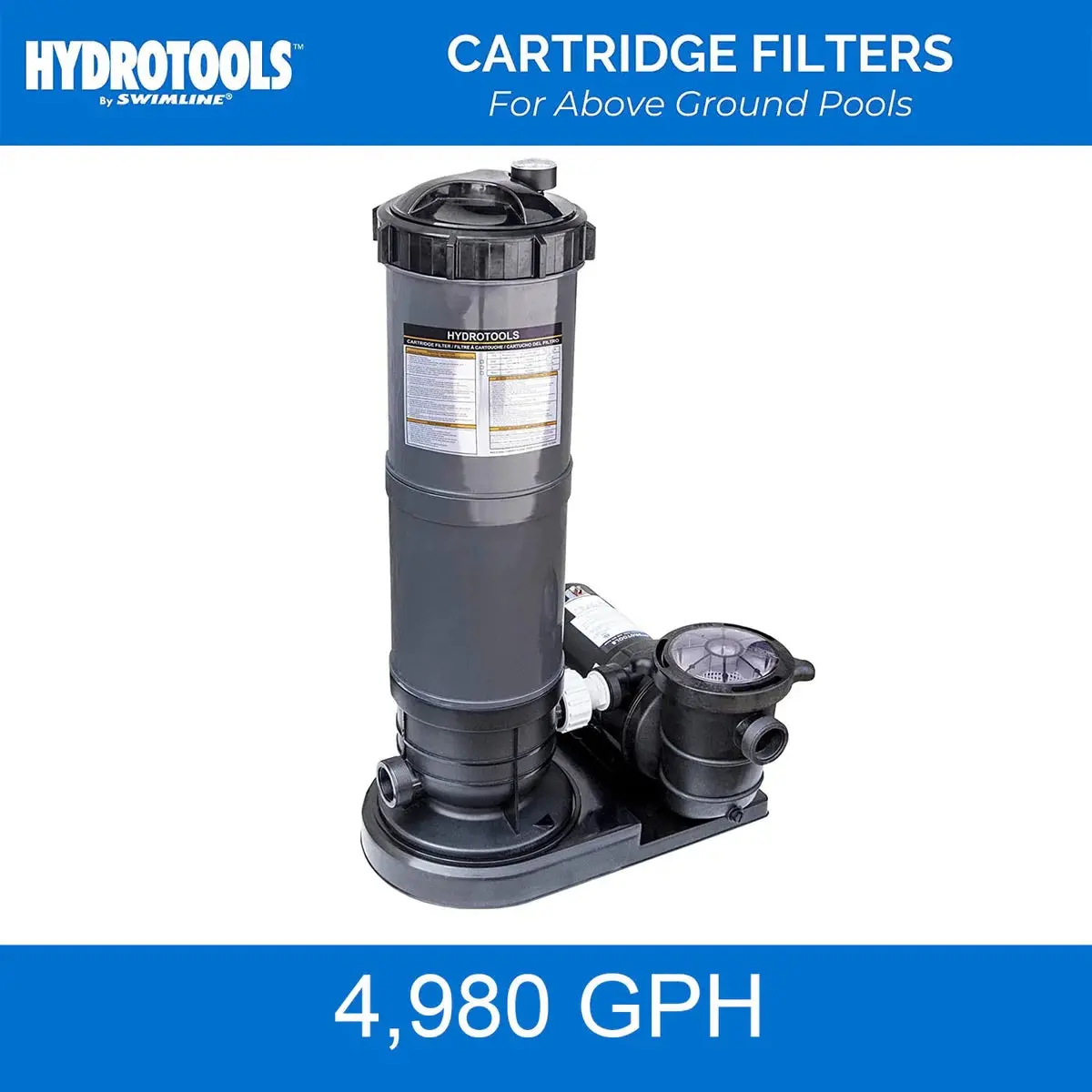 Sure-Flo 100 Sq Ft Cartridge Filter System With 1.2 Thp Pump 1