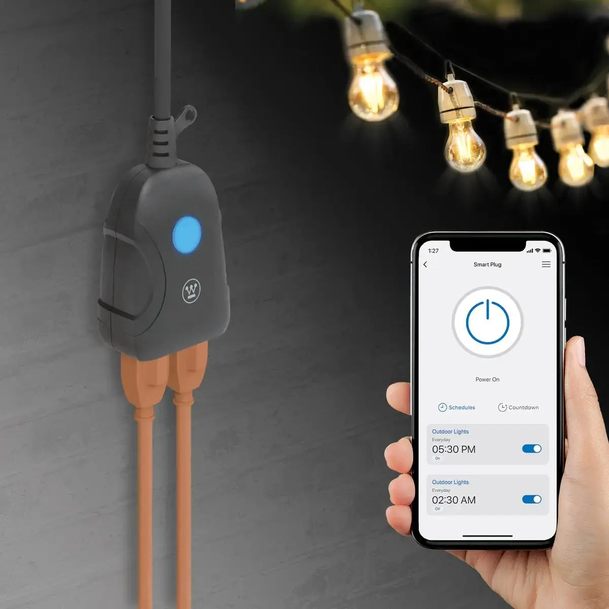 2-Outlet Outdoor Wifi Smart Plug Socket 1