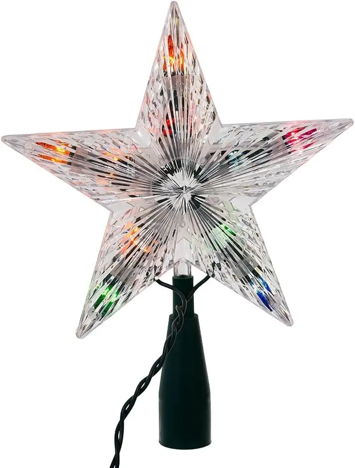 Multi-Colored Crystal Christmas Star Tree Topper 1