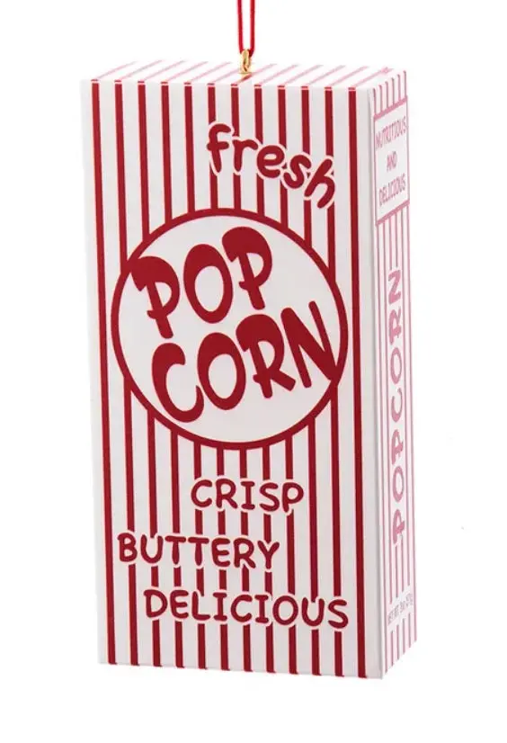 4" Popcorn Box Ornament 1