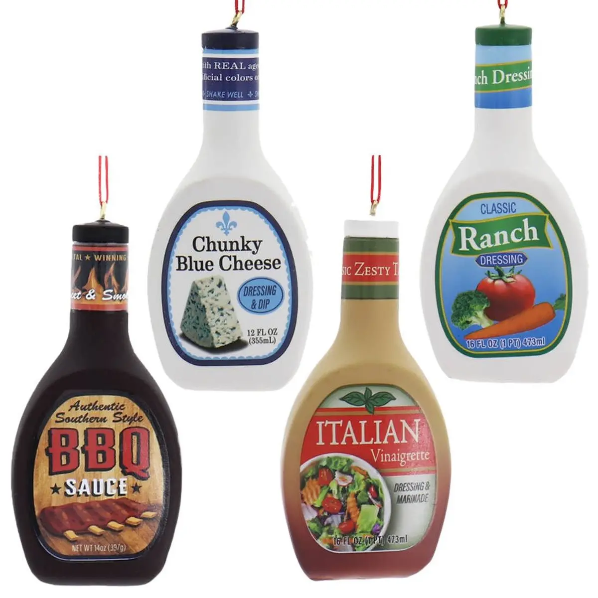 3.75" Salad Dressing Condiment Bottle Ornament 1