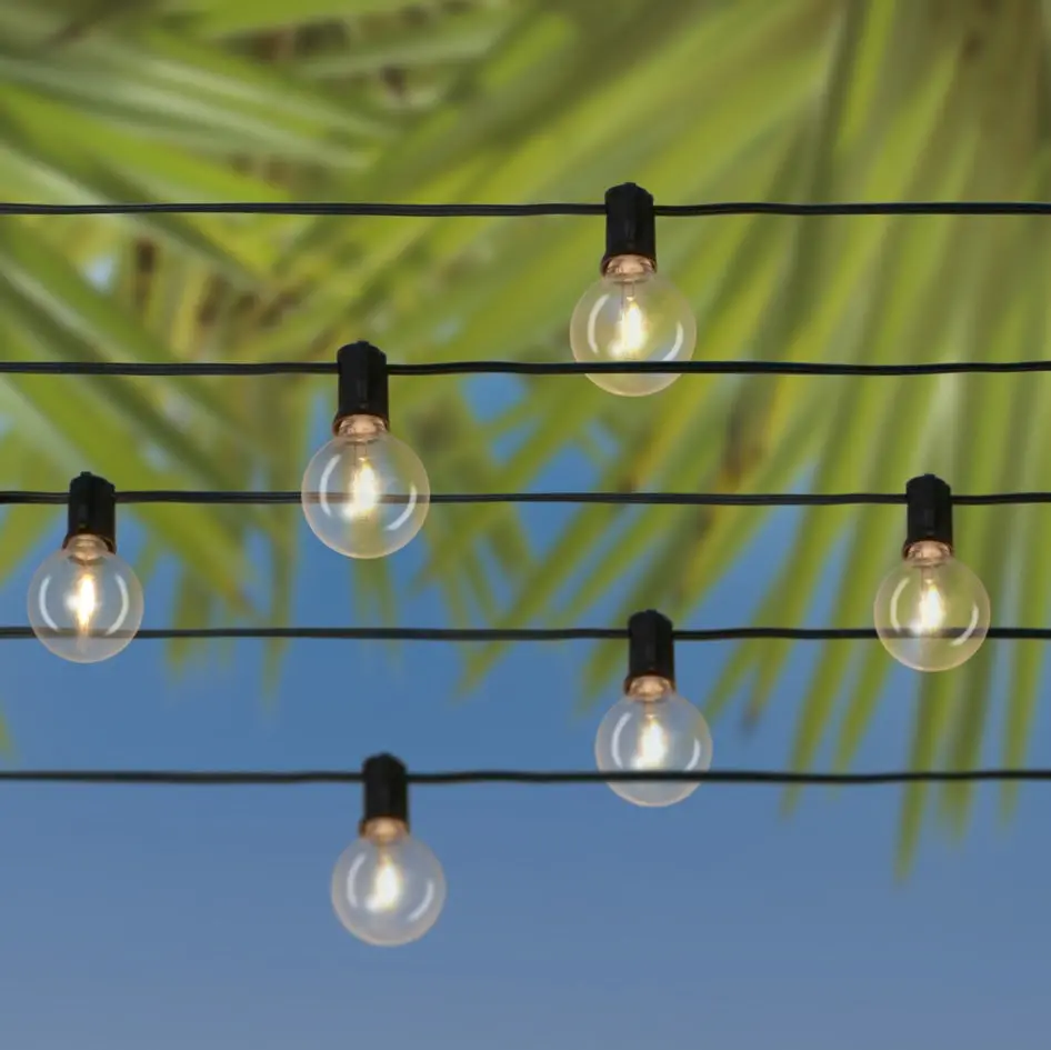 Set Of 20 Professional Grade Solar Powered Led G40 Lights 1