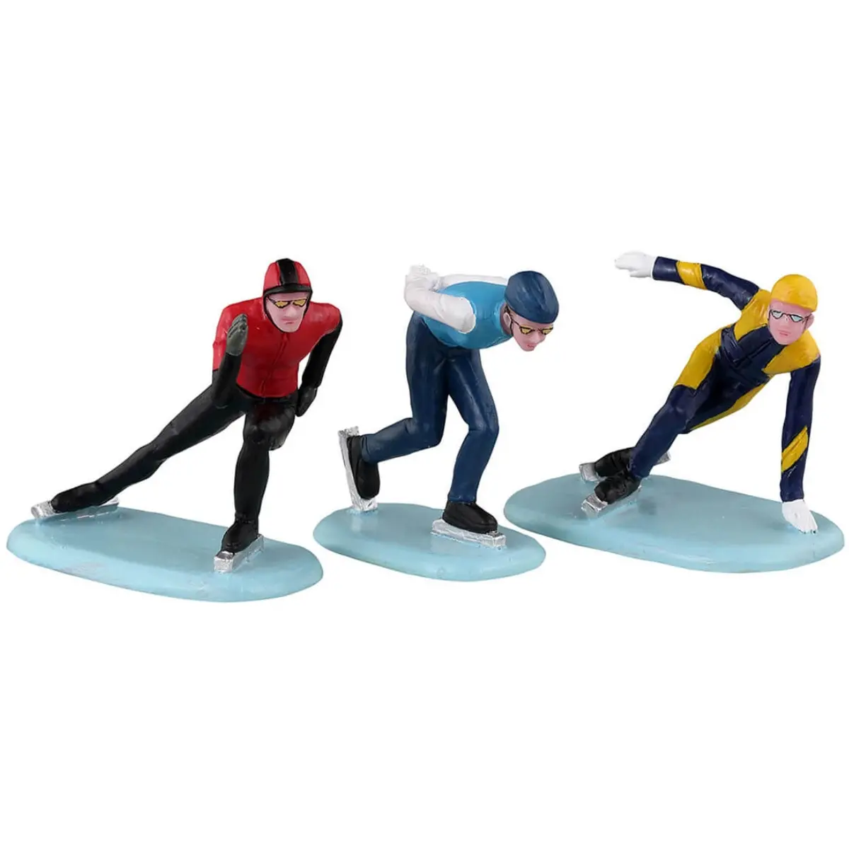 Lemax Vail Village Figurines: Speed Skaters, Set Of 3 #32217 1
