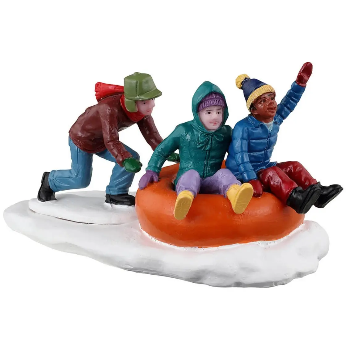 Lemax Vail Village Figurine: Tubing Trio #32205 1