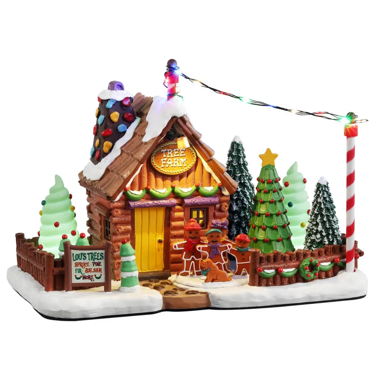 Lemax Sugar N Spice Lighted Building: Lou's Tree Farm #25951 1