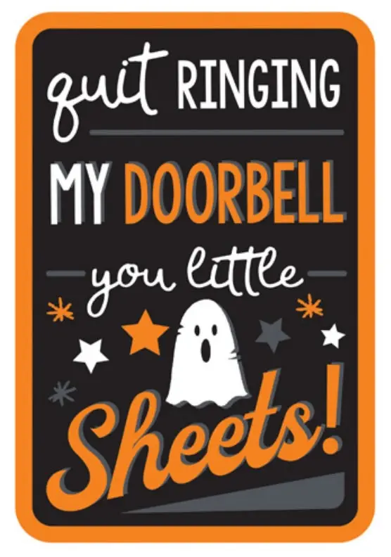 Lighted Shimmer Doorbell Halloween Decoration 1