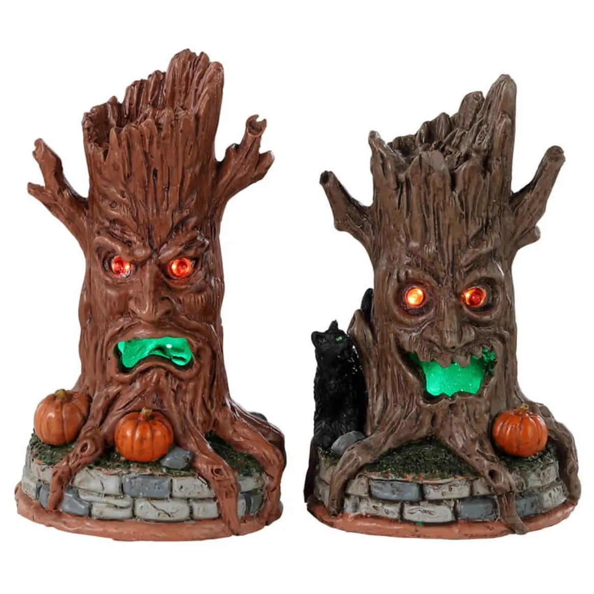 Lemax Spooky Town Haunted Tree Trunks, Set Of 2 #34072 1
