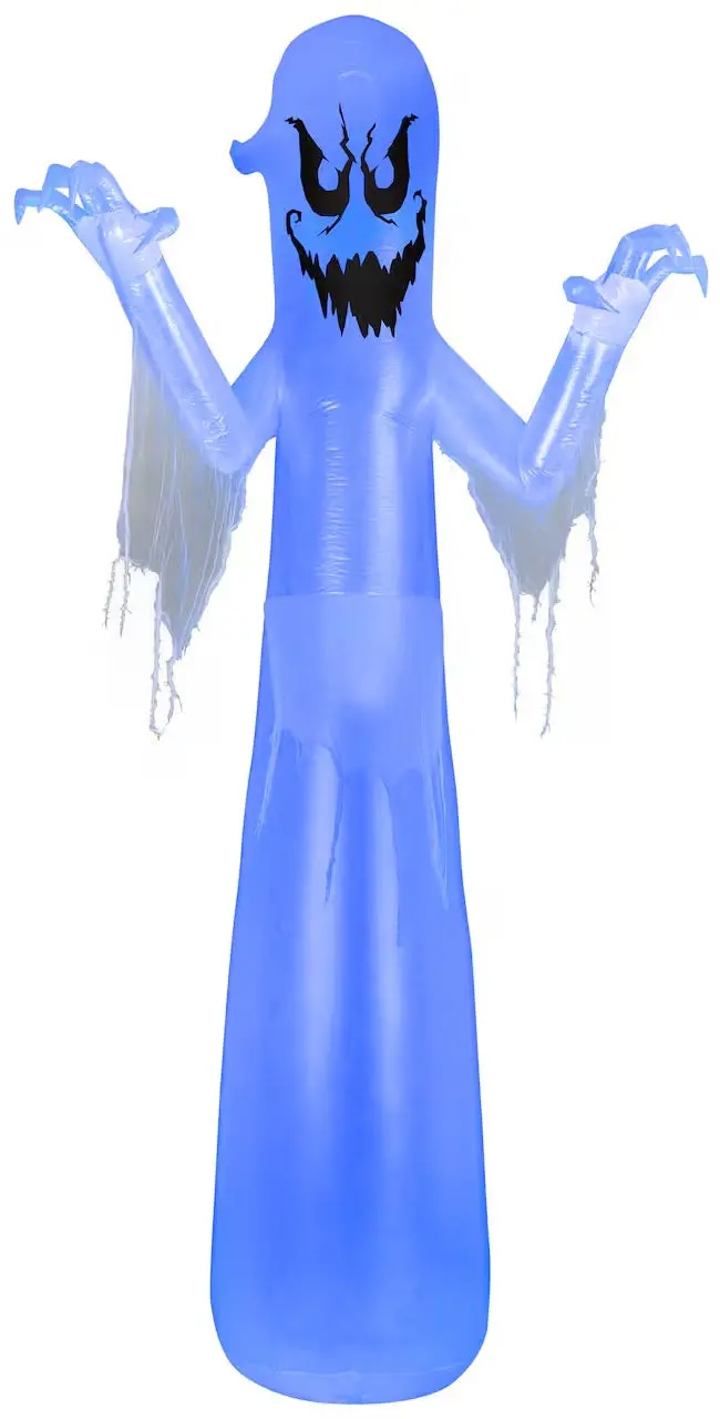 12' Airblown® Spooky Short Circuit Ghost Halloween Inflatable With Flickering Led Lights 1