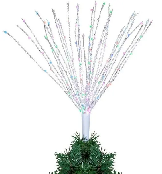 22" Led Starburst White Blue Christmas Tree Topper 1