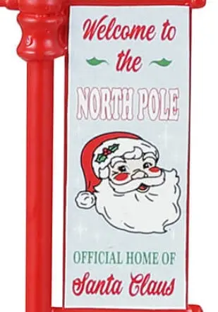 Lemax Santa's Wonderland Accessories: North Pole Lamppost, Set Of 2 #34091 2