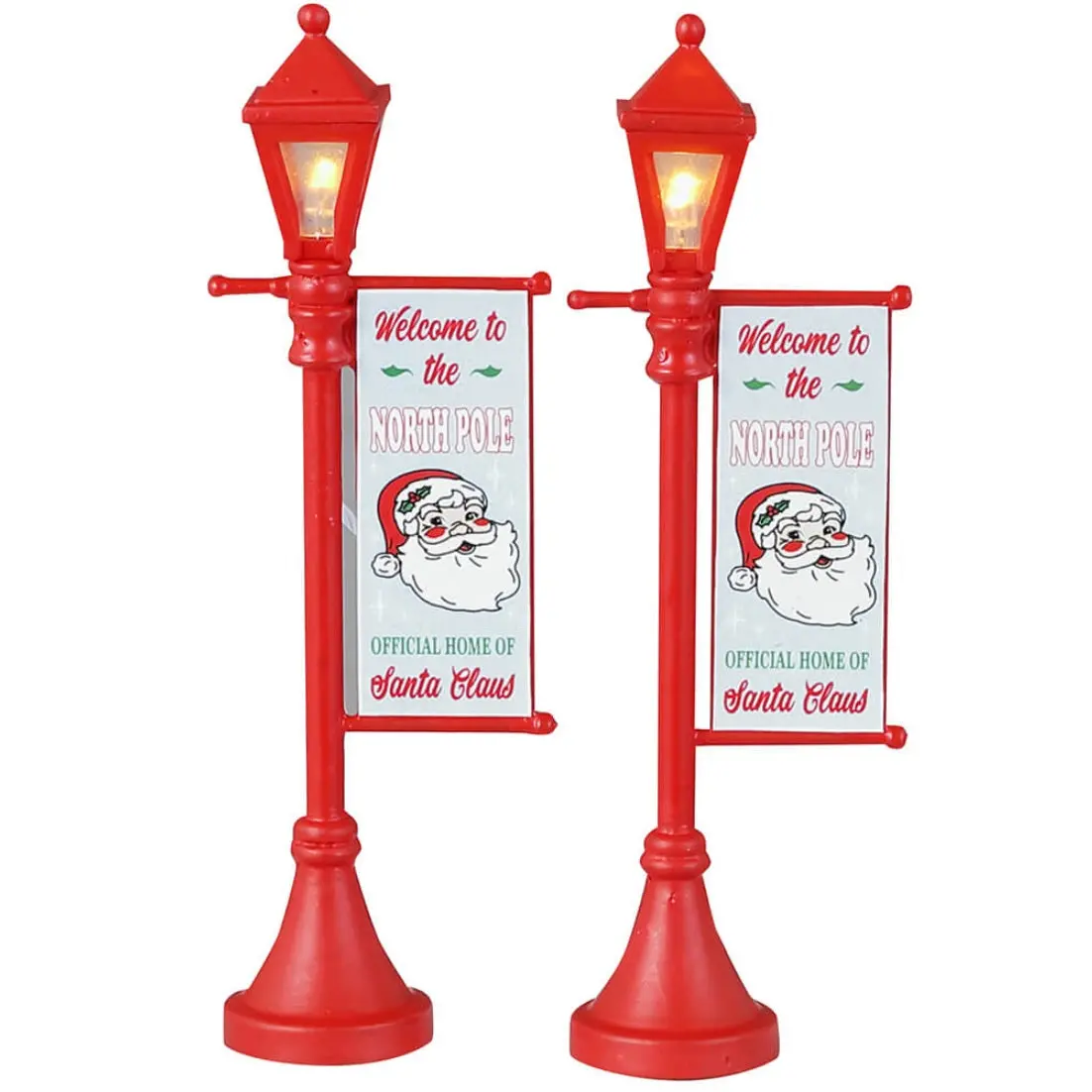 Lemax Santa's Wonderland Accessories: North Pole Lamppost, Set Of 2 #34091 1