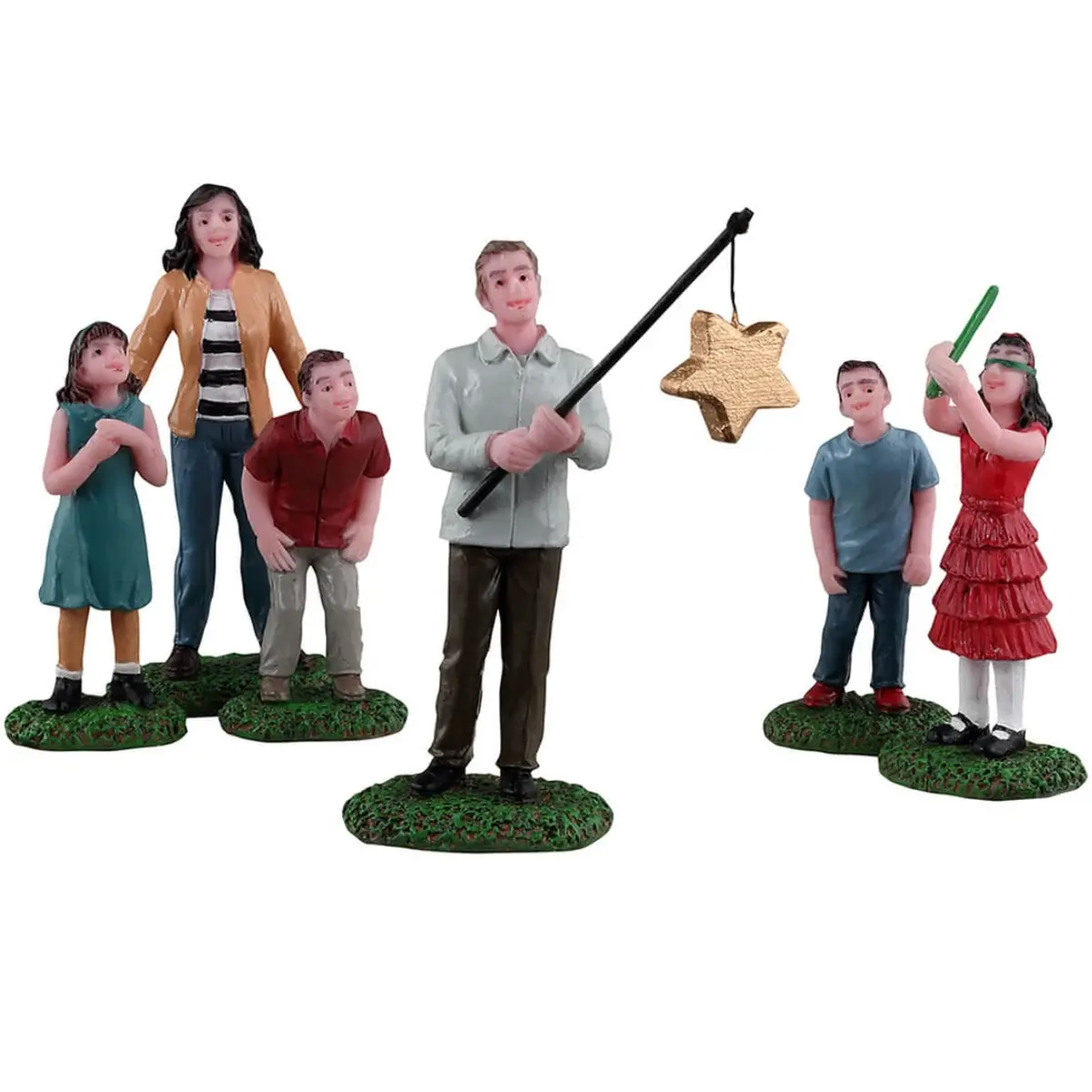 Lemax General Collectible Figurines: Christmas Pinata, Set Of 6 #32212 1