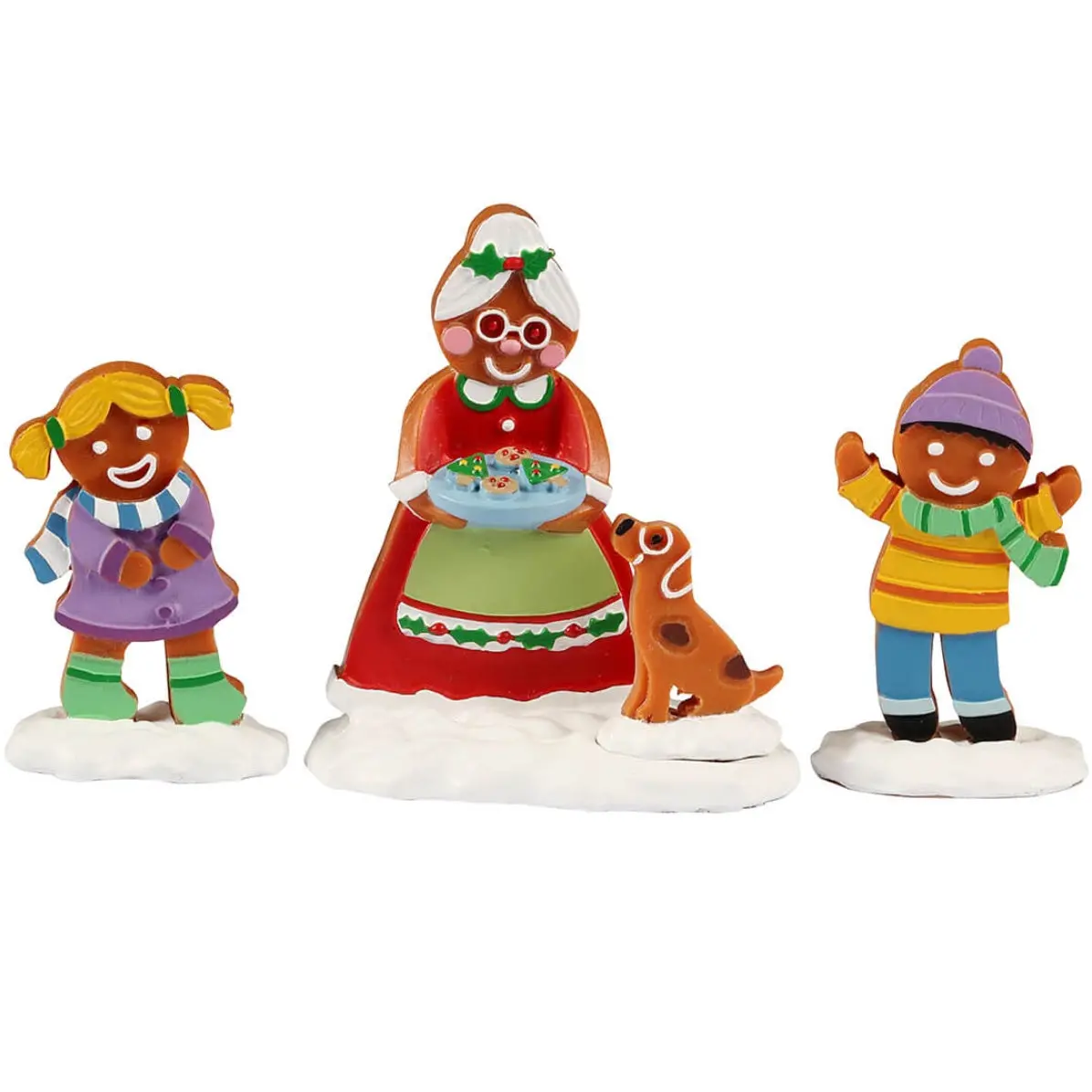Lemax Sugar N Spice Figurines: Mrs. Claus And Cookies, Set Of 3 #22159 1