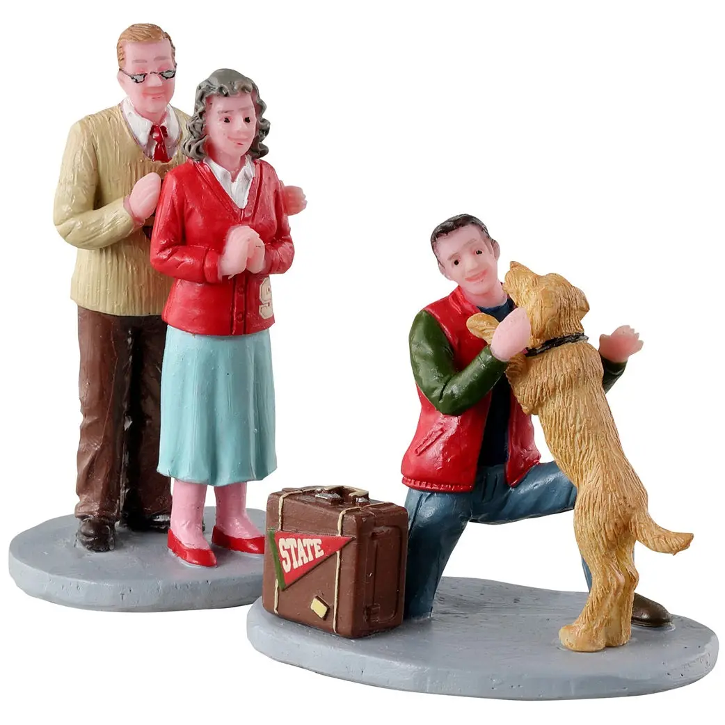 Lemax General Collectible Figurines: Welcome Home, Set Of 2 #32216 1