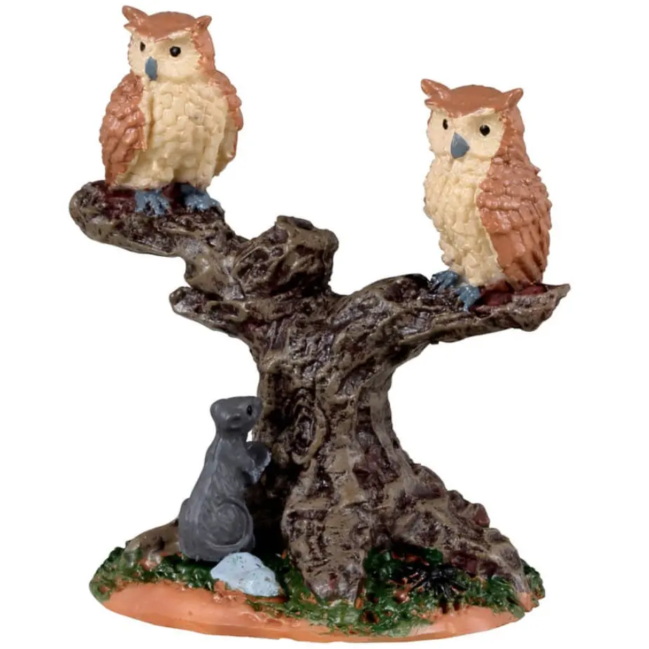 Lemax Spooky Town Spooky Owls #34076 1