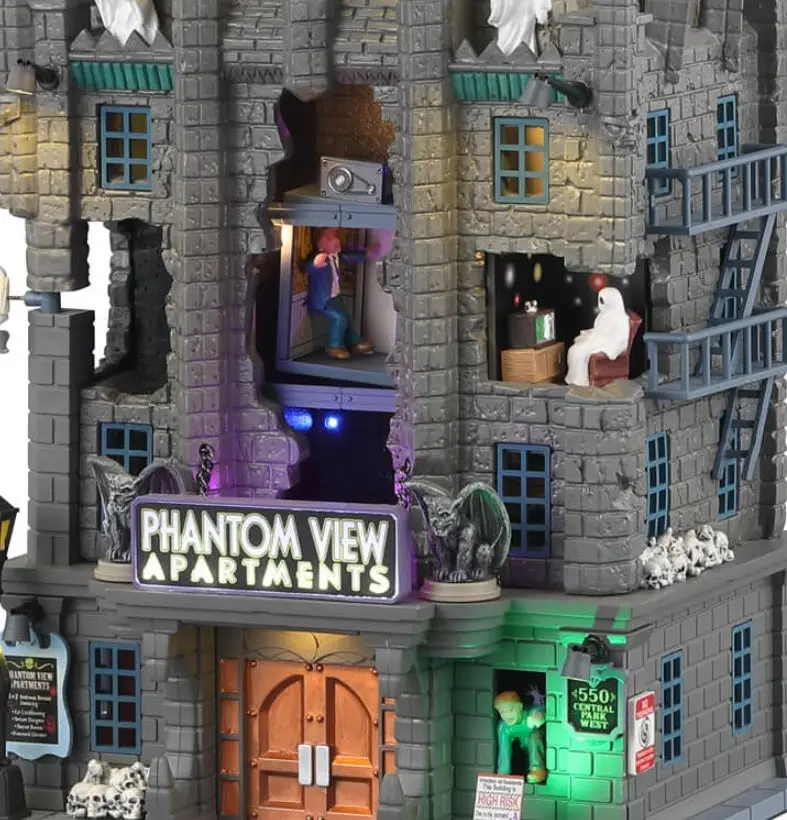 Lemax Spooky Town Phantom View Apartments #35011 2